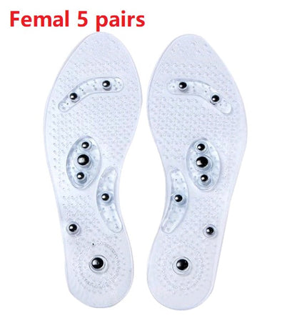 Magnet Magnetic Plus Elastomer Transparent Silicone Massage Insole Health Massage Insole Magnetic Therapy Anti-fatigue EHAD +