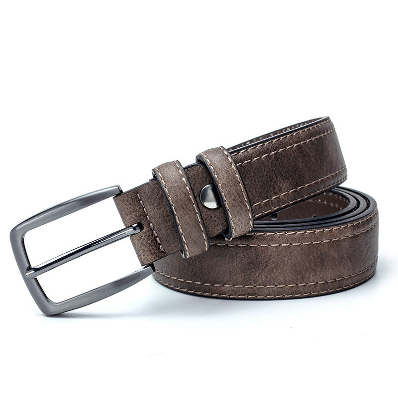Men Vintage Belts For Jeans Luxury Split Leather Belt Men Famous Belt For Man Designer Belts With Vintage Style EHAD +