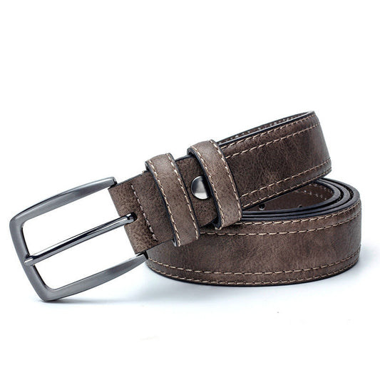 Men Vintage Belts For Jeans Luxury Split Leather Belt Men Famous Belt For Man Designer Belts With Vintage Style EHAD +