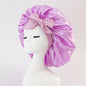 New Silk Bonnet For Sleeping Women Satin Bonnet Hair Bonnet Night Sleep Cap Scarf Wrap For Curly Hair With Tie Band For Curly Hair EHAD +