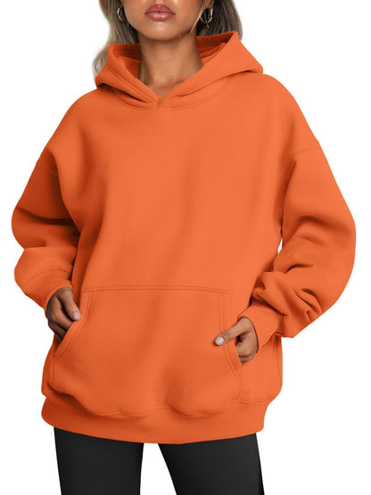 Women's Oversized Hoodies Fleece Loose Sweatshirts With Pocket Long Sleeve Pullover Hoodies Sweaters Winter Fall Outfits Sports Clothes EHAD +