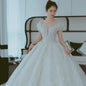 Off Shoulder French Main Wedding Dress EHAD +