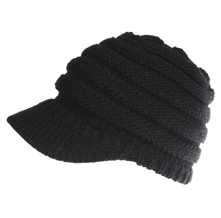 Women Ponytail Beanies Autumn Winter Hats Female Soft Knitting Caps Warm Ladies Skullies EHAD +