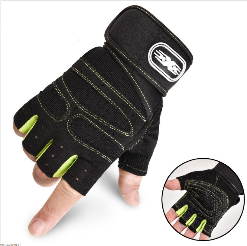 Cycling Gloves Half Finger Breathable Elastic Outdoor Bike Bicycle Riding Fitness Glove Accessories EHAD +