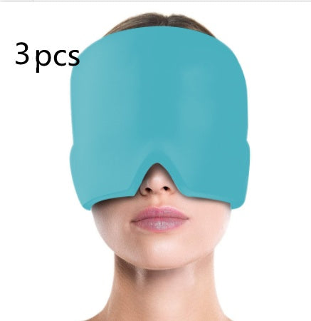 Ice Compress Headache Eye Mask Hat Relief For Migraines, Stress, And Tension Massage Tool EHAD +