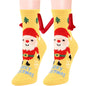Christmas Supplies Magnetic Suction Hand In Hand Couple Socks Coral Fleece Tube Socks Warm Slipper Bed Socks Winter Soft Warm Slipper EHAD +
