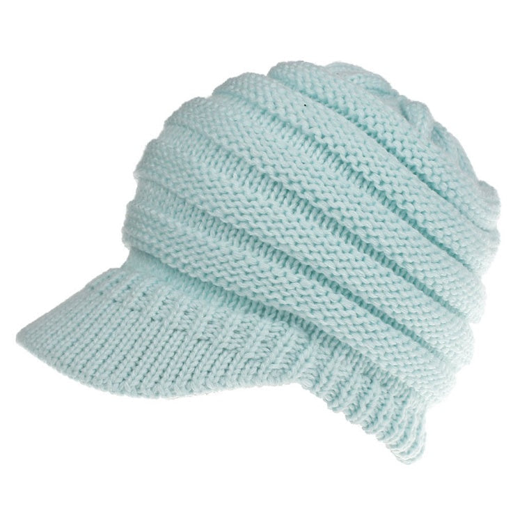 Women Ponytail Beanies Autumn Winter Hats Female Soft Knitting Caps Warm Ladies Skullies EHAD +