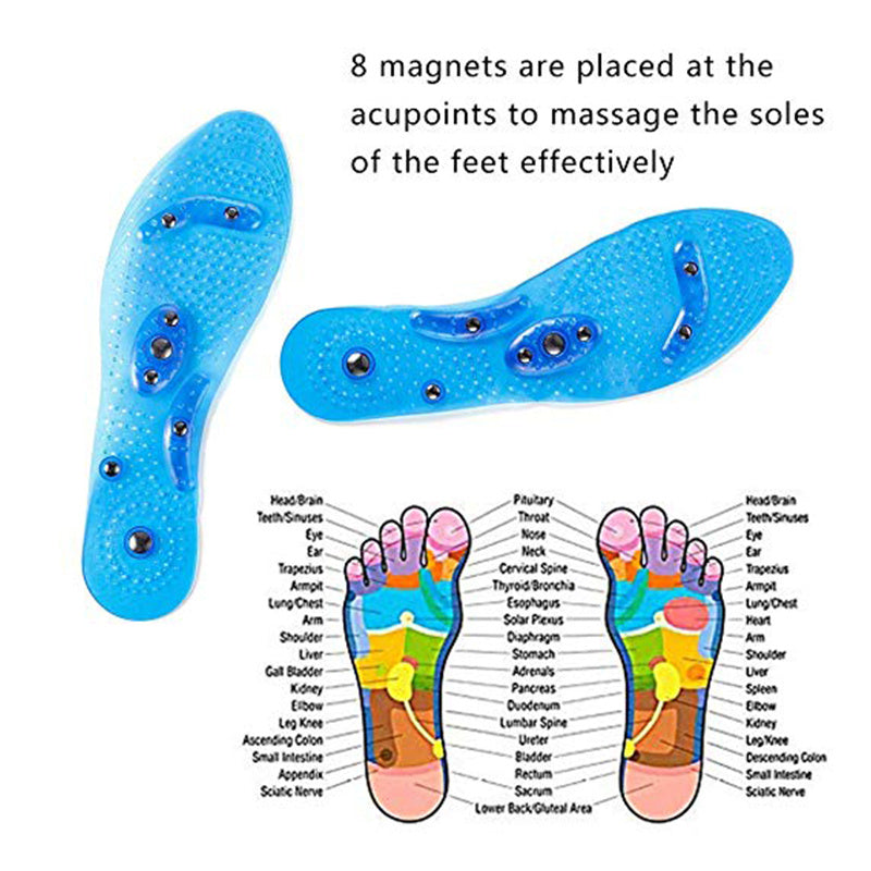 Magnet Magnetic Plus Elastomer Transparent Silicone Massage Insole Health Massage Insole Magnetic Therapy Anti-fatigue EHAD +