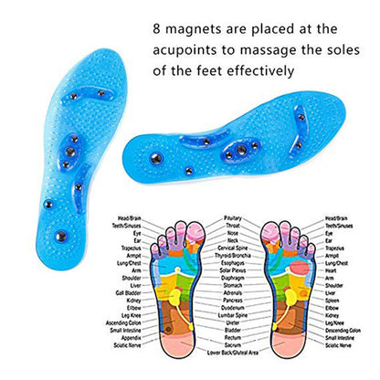 Magnet Magnetic Plus Elastomer Transparent Silicone Massage Insole Health Massage Insole Magnetic Therapy Anti-fatigue EHAD +