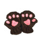 Winter Lovely Half Cover Paw Bear Cat Claw Gloves Short Finger EHAD +