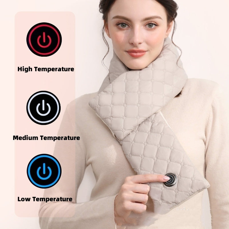 Electric Heating Scarf 3 Gear Heating Pads Outdoor Warm Heated Scarf USB Heater Thermal Shawl Neck Brace Warm Bib For Women Men EHAD +