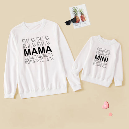 Explosive Letter Printed Sweater Parent-child Sweater EHAD +