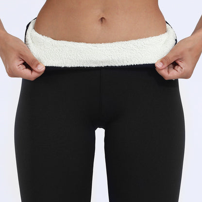 Winter Leggings Warm Thick High Stretch Lamb Cashmere Leggins Skinny Fitness Woman Pants EHAD +