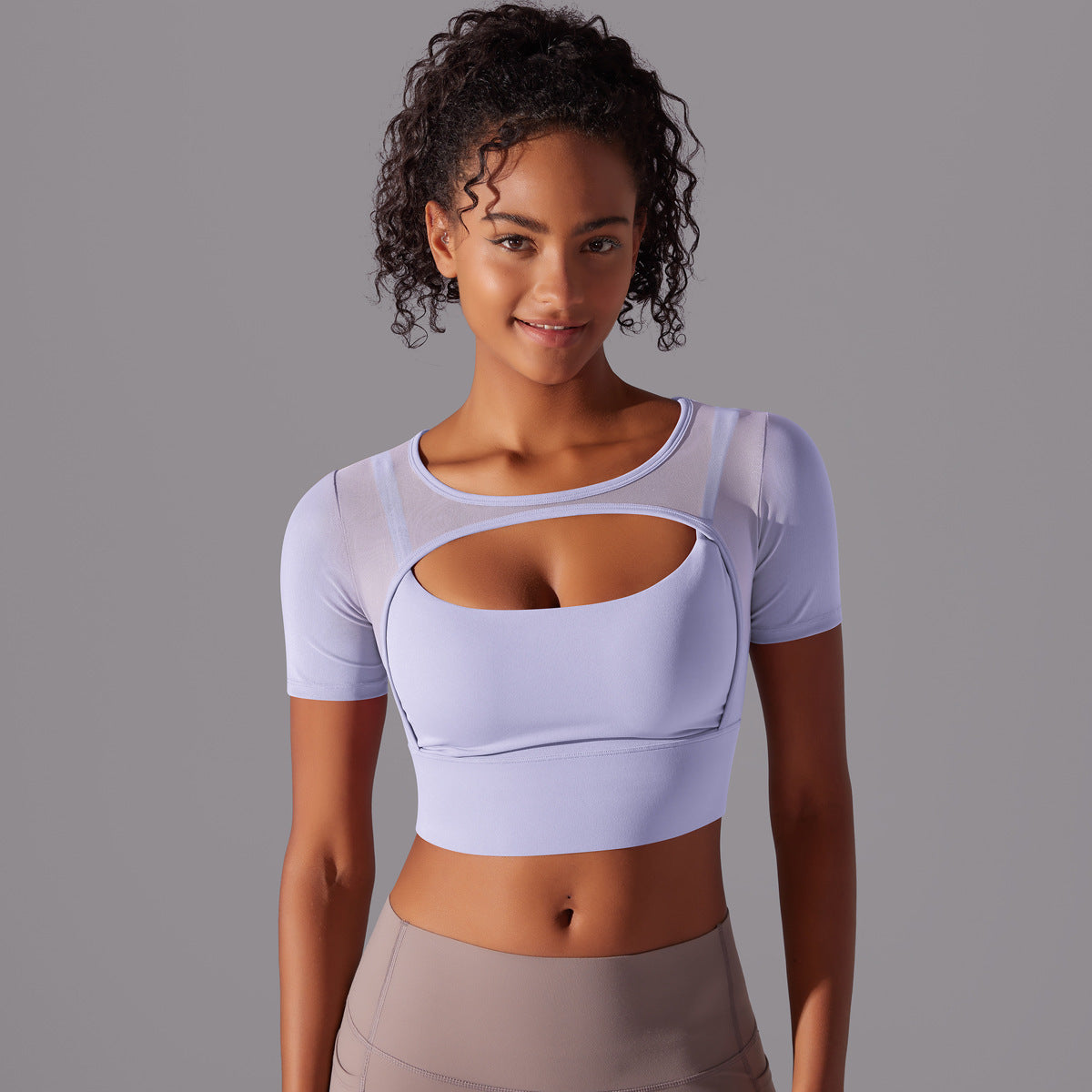 Fitness Double Layer Yoga Clothing Top Women EHAD +