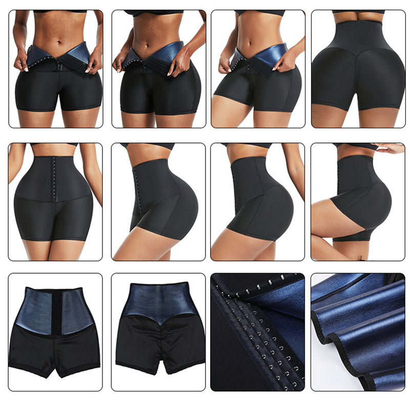 Slimming Pants Waist Trainer Shapewear Tummy Hot Thermo Sweat Leggings Fitness Workout Sweat Sauna Pants Body Shaper EHAD +