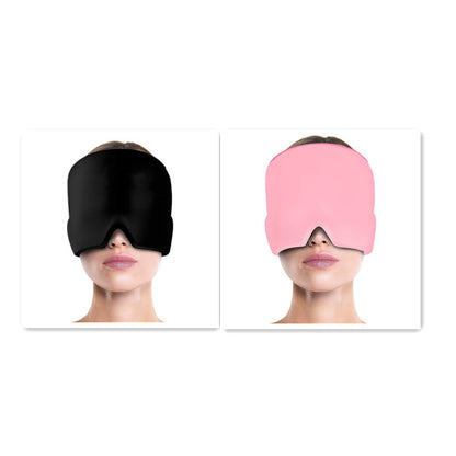 Ice Compress Headache Eye Mask Hat Relief For Migraines, Stress, And Tension Massage Tool EHAD +