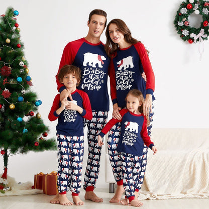 New Christmas Elements Printed Parent-Child Wear Set  Family Wear Home Wear Set EHAD +