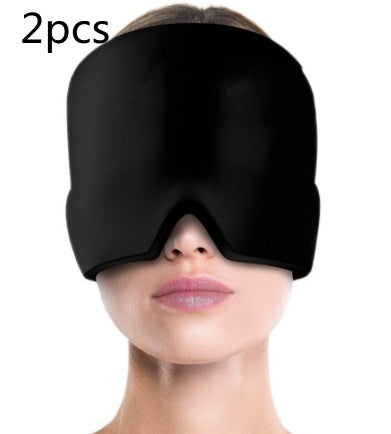 Ice Compress Headache Eye Mask Hat Relief For Migraines, Stress, And Tension Massage Tool EHAD +