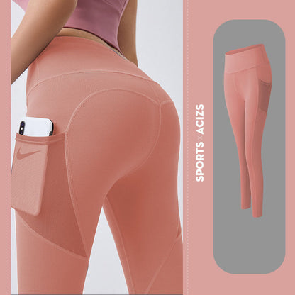 Yoga Pants Women With Pocket Leggings Sport Girl Gym Leggings Women Tummy Control Jogging Tights Female Fitness Pants EHAD +
