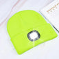 LED Knit Hat Button Cell Type Knitted Hat With Light Glowing EHAD +