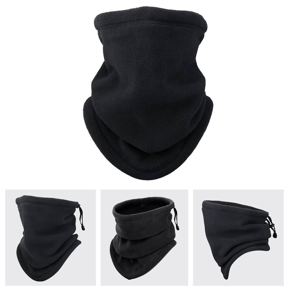 Winter Windproof Scarves Fleece Tube Scarf Mask Soft Half Face Cover SKi Snowboard Neck Warmer Gaiter Fashion Women Men Winter Fleece Face Mask Scarf Balaclava Neck Warmer EHAD +