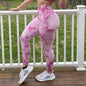 Tie Dye Leggings Women Fitness Yoga Pants Seamless Push Up Workout Tights Gym Sports Legging EHAD +