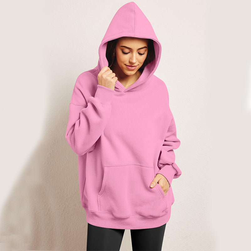 Women's Oversized Hoodies Fleece Loose Sweatshirts With Pocket Long Sleeve Pullover Hoodies Sweaters Winter Fall Outfits Sports Clothes EHAD +