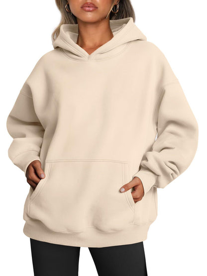 Women's Oversized Hoodies Fleece Loose Sweatshirts With Pocket Long Sleeve Pullover Hoodies Sweaters Winter Fall Outfits Sports Clothes EHAD +