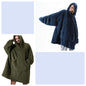 Hoodie Sweatshirt With Big Pocket Tops Sweater Comfortable Loose Double-Sided Fleece Thicker Wearable Blanket EHAD +