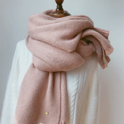 Shawl Accessories Cashmere Scarf Women Scarfs Winter EHAD +