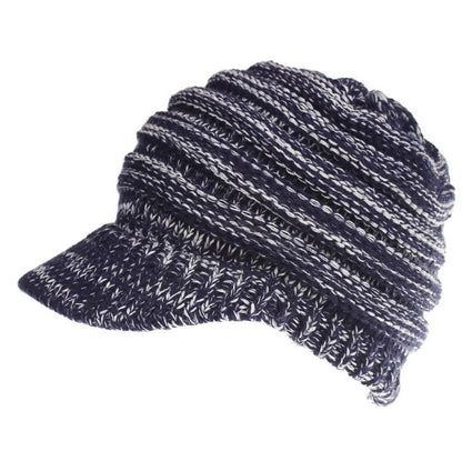 Women Ponytail Beanies Autumn Winter Hats Female Soft Knitting Caps Warm Ladies Skullies EHAD +