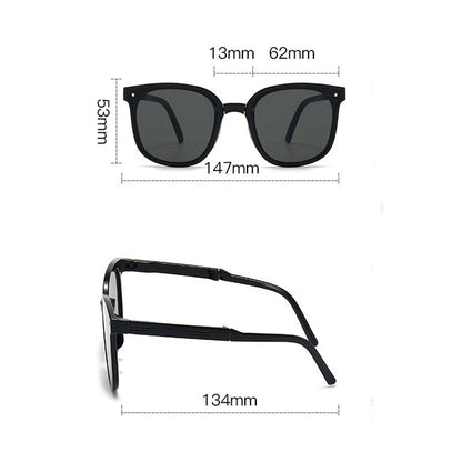 Folding Sunglasses Summer Beach Fashion Sun Protection Glasses EHAD +