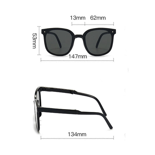 Folding Sunglasses Summer Beach Fashion Sun Protection Glasses EHAD +
