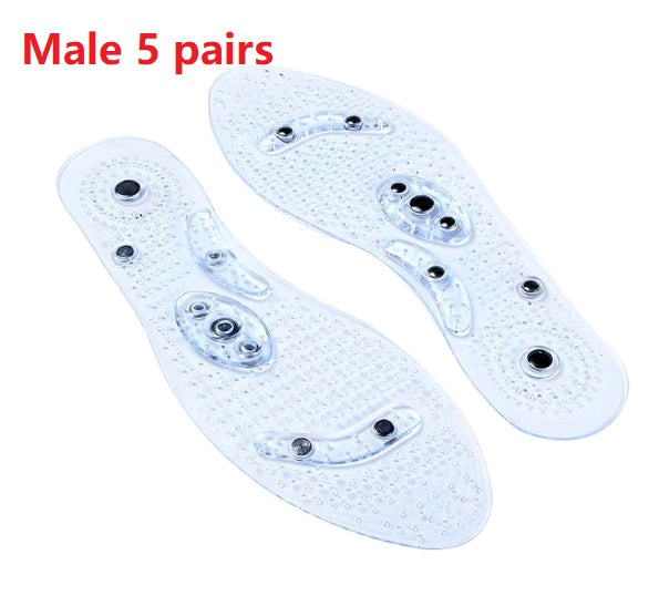 Magnet Magnetic Plus Elastomer Transparent Silicone Massage Insole Health Massage Insole Magnetic Therapy Anti-fatigue EHAD +