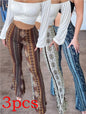 High Elastic Tight Pants Slim Sexy Print Trousers Womens Clothing EHAD +