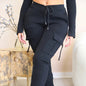 Cargo Pants With Pockets High Waist Drawstring Wide Leg Straight Trousers For Women Overalls EHAD +