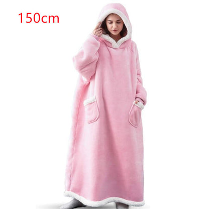 Winter TV Hoodie Blanket Winter Warm Home Clothes Women Men Oversized Pullover With Pockets EHAD +