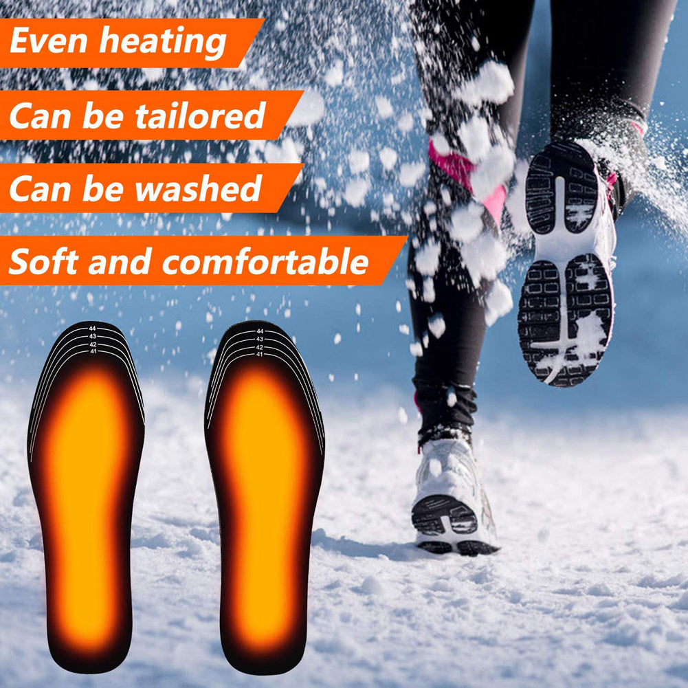 USB Heated Shoes Insoles Can Be Cut Winter Warm Heating Insoles Pad Feet For Boots Sneaker Shoes EHAD +