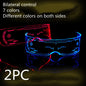 LED Luminous Glasses Party Bar Disco Punk Glasses Futuristic Style Festival Goggles Decoration Gifts EHAD +