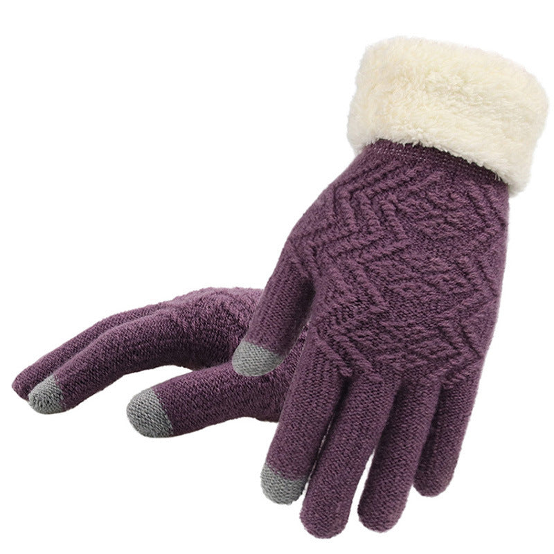 Winter knitted gloves EHAD +