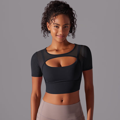 Fitness Double Layer Yoga Clothing Top Women EHAD +