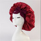 New Silk Bonnet For Sleeping Women Satin Bonnet Hair Bonnet Night Sleep Cap Scarf Wrap For Curly Hair With Tie Band For Curly Hair EHAD +