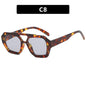 Ins Big Frame Leopard Sunglasses Summer Sunshade Beach Vacation Glasses EHAD +