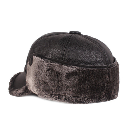 Leather cap men's cap EHAD +
