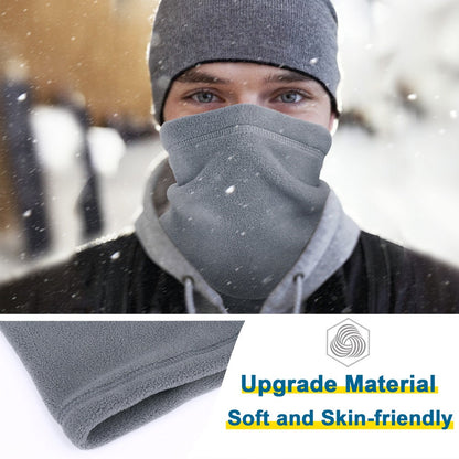 Winter Windproof Scarves Fleece Tube Scarf Mask Soft Half Face Cover SKi Snowboard Neck Warmer Gaiter Fashion Women Men Winter Fleece Face Mask Scarf Balaclava Neck Warmer EHAD +