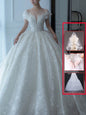 Off Shoulder French Main Wedding Dress EHAD +
