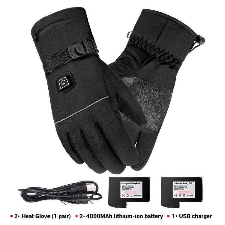 Winter Electric Heated Gloves Motorcycle Touch Screen Gloves EHAD +