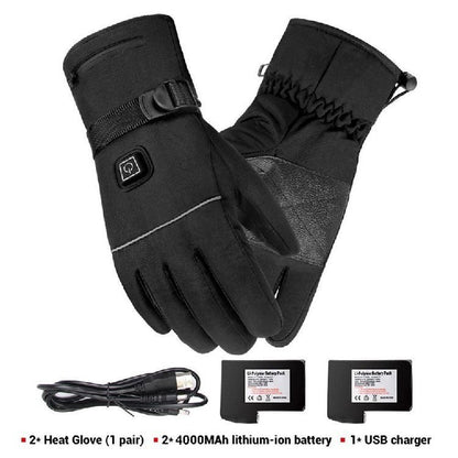 Winter Electric Heated Gloves Motorcycle Touch Screen Gloves EHAD +