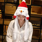 Novel Movable Christmas Hat Winter Cute Santa Claus Snowman Elk Hat EHAD +