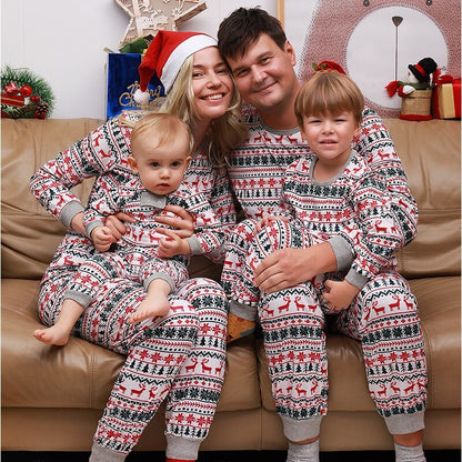 Christmas Pajamas Family Matching New Year Father Mother Kids Baby Look Clothes Set Dad Mom And Daughter Son Pyjamas Outfit EHAD +